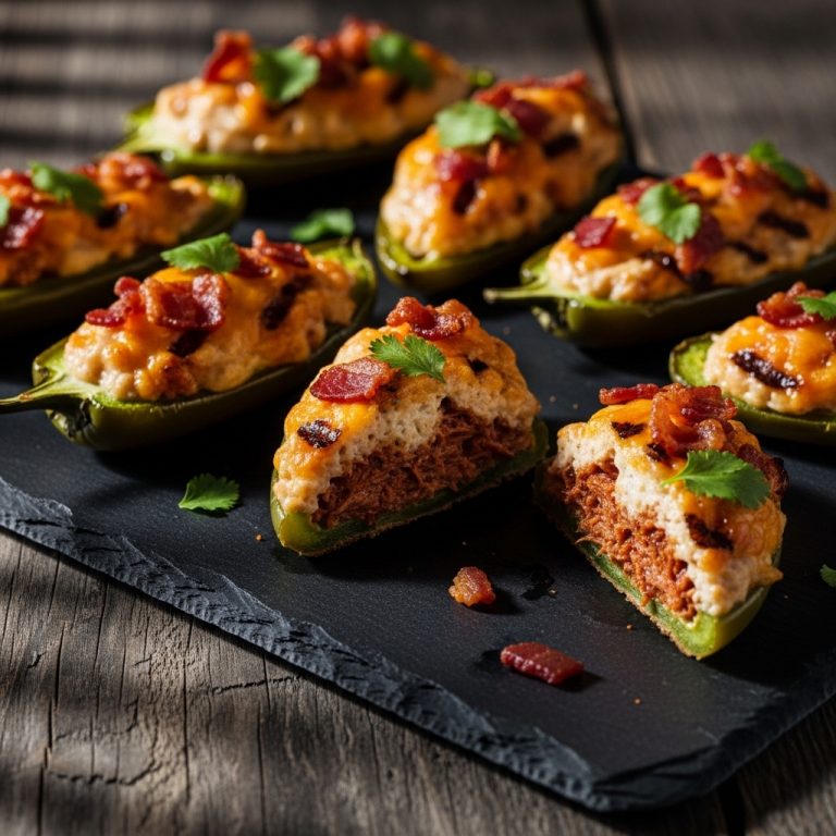 Tailgate Game Day Lunch: Smoky BBQ Stuffed Jalapeño Poppers